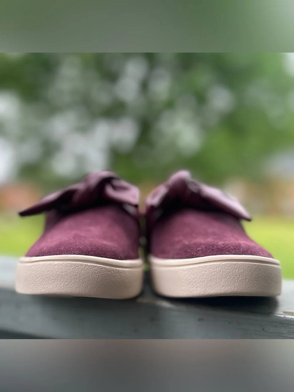 REVITALIGN 7B Orthotic Suede Slip-On Barbados Bow Shoe Wine Port Royale Flat
